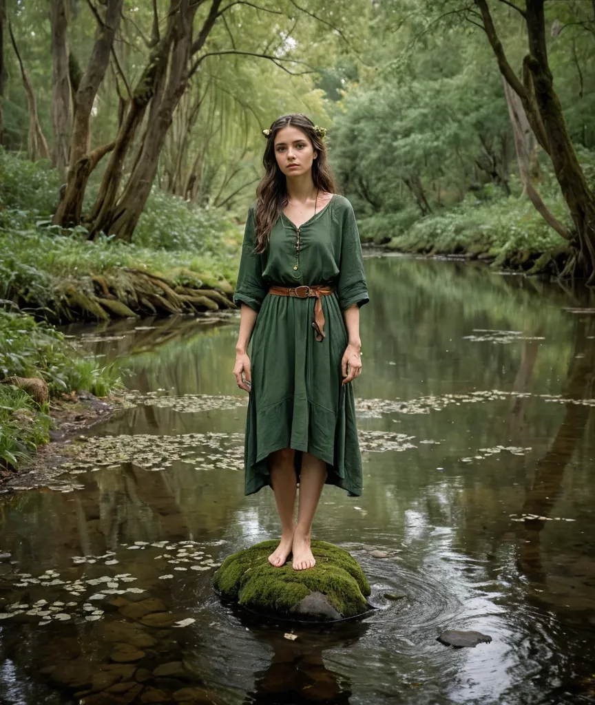 Illustration of Thalindra Mossweaver